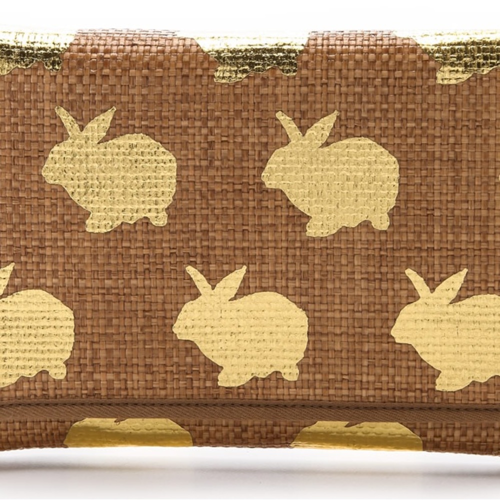 Marc by Marc Jacobs Katie Clutch with Gold Bunny Design